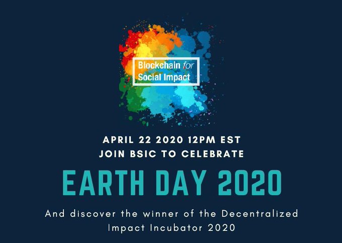 earth day decentralized impact incubator event header